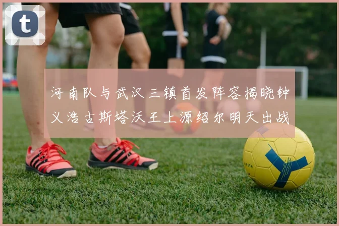 河南队与武汉三镇首发阵容揭晓钟义浩古斯塔沃王上源绍尔明天出战